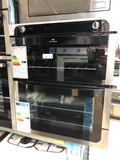 New World NW701G Built-under Double Gas Oven, Stainless Steel and Black