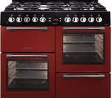 Leisure Cookmaster CK100F232R 100cm Dual Fuel Range Cooker RED LPG Convertible