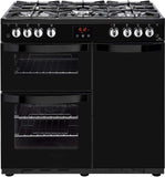 Newworld Vision 90G Freestanding B/A Rated Gas Range Cooker Black 90cm 444444209