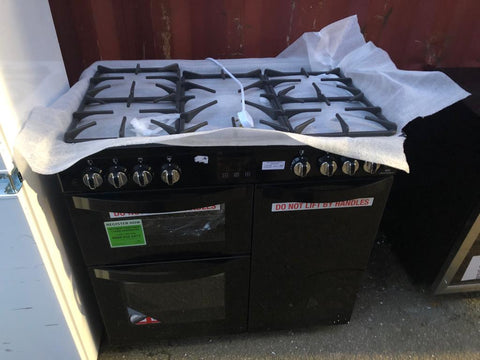 Newworld Vision 90G Freestanding B A Rated Gas Range Cooker Black 90cm Safeer Appliances Ltd