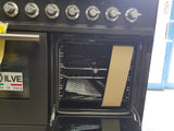 ILVE PDWI100E3 Roma Freestanding Induction Range Cooker Gloss Black 6 Hob 100cm