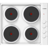 BOSCH PEE682CA1 Electric Solid Plate Hob - White