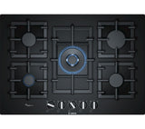 BOSCH Serie 6 PPQ7A6B90 75cm Gas Hob - Black