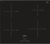 BOSCH Serie 4 PUE611BF1B 60cm Electric Induction Hob Black 13 amp plug