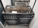 RANGEMASTER 110cm Range cooker - Black & Chrome // LPG Ready //