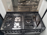 RANGEMASTER 110cm Range cooker - Black & Chrome // LPG Ready //