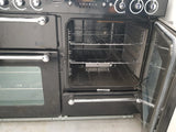 RANGEMASTER 110cm Range cooker - Black & Chrome // LPG Ready //