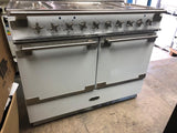 RANGEMASTER Elise 110 Dual Fuel Range Cooker - White & Chrome  LPG Convertible