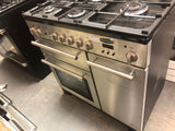 Rangemaster LSK90DFFSS/C Longstock dual fuel cooker 90cm