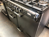 Rangemaster lkd110dffsl Leckford Deluxe 110cm Dual Fuel Range Cooker, Black