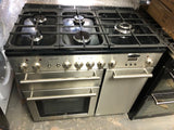Rangemaster Longstock 90cm Dual Fuel Range Cooker Stainless Steel