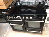 Rangemaster Longstock Deluxe 110cm Induction Hob Range Cooker Black