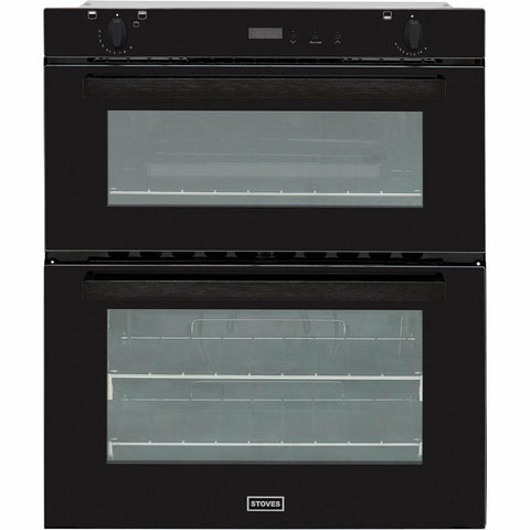 Stoves SGB700PS - Double Built-Under Gas Oven - Black [444440831]