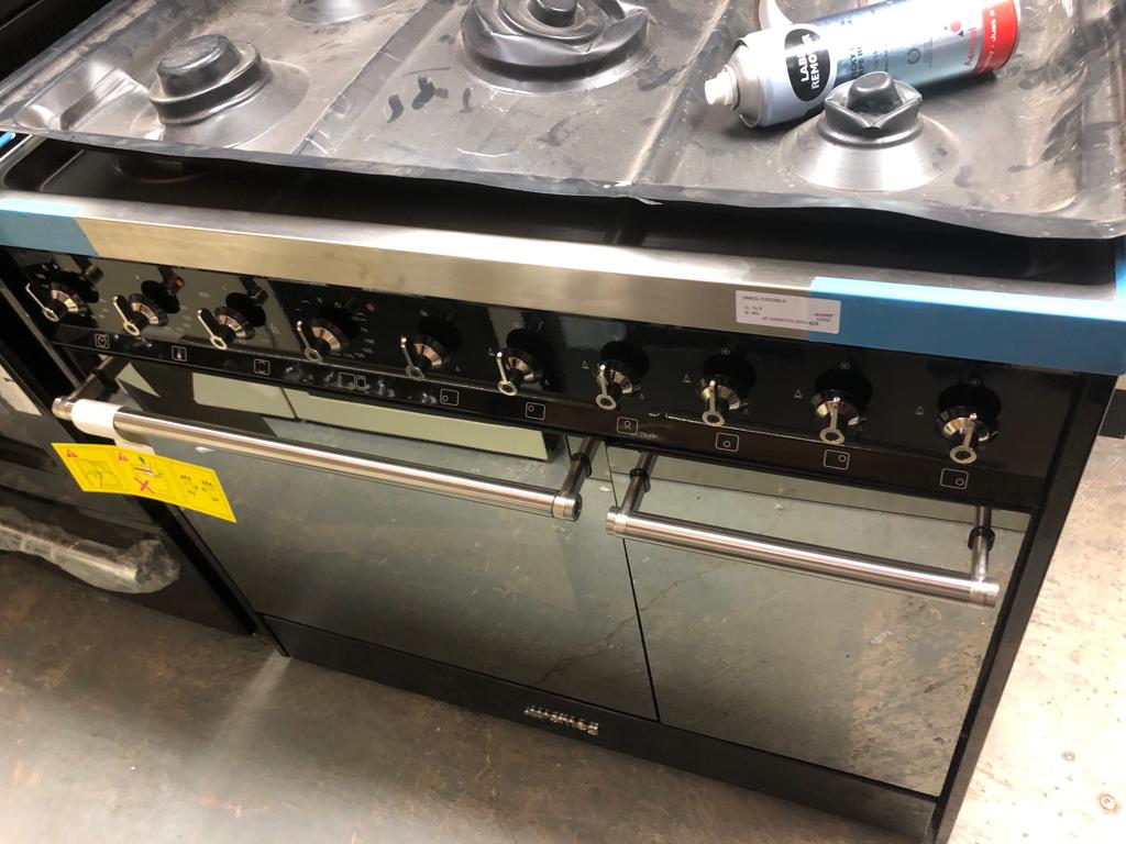 SMEG C92DBL9 90 cm Dual Fuel Range Cooker Black & Stainless Steel
