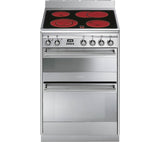 SMEG SUK62CMX8 60cm Electric Ceramic Cooker - Stainless Steel