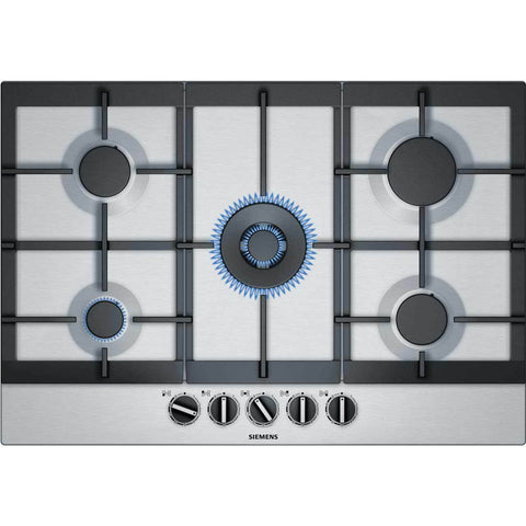Siemens EC7A5RB90 IQ-500 Built In 75cm 5 Burners Gas Hob Stainless Steel