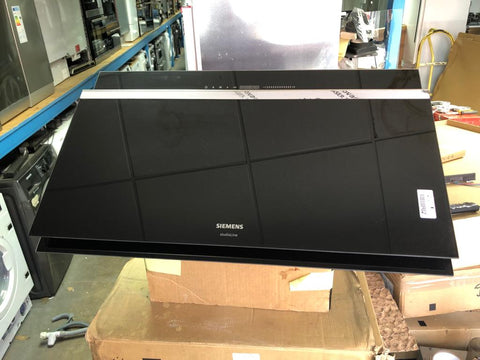 SIEMENS iQ700 LC91KWW69B - 90cm Wall-mounted cooker hood - Black Glass ...