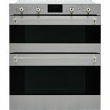 Smeg DUSF6300X Built Under 60cm Electric Double Oven A/B Stainless Steel