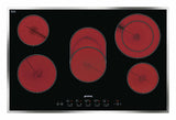 Smeg SE2773CX2 - 77cm Ceramic Hob - Black with Stainless Steel Trim