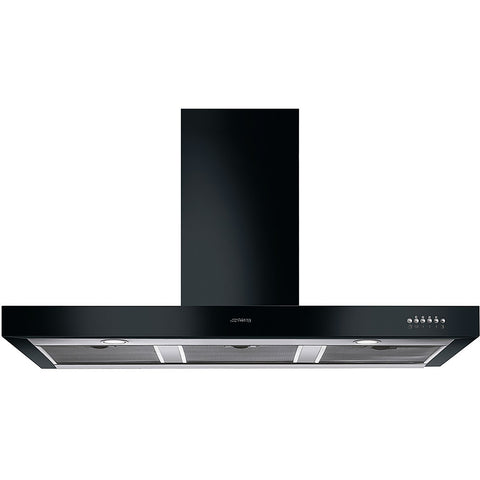 Smeg Symphony KS110BLE 110 cm Chimney Cooker Hood - Black