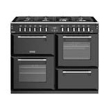Stoves Richmond Deluxe S1100DF Black 110cm Dual Fuel Range Cooker