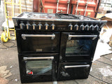 Stoves Richmond Deluxe S1100DF Black 110cm Dual Fuel Range Cooker