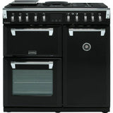 Stoves Richmond Deluxe S900DF 90cm 5 Burners A/A/A Dual Fuel Range Cooker Black