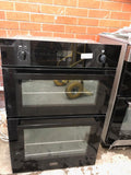 Stoves BI900G - 90cm TALL Built In Gas Double Oven - Black (444444843)