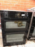 Stoves BI900G Built In 60cm Wide Gas Double Oven Black Tower 444444843