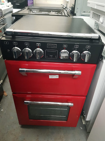 Stoves Richmond 550DFW - 55cm Dual Fuel Cooker - Jalapeno Red (444442900)