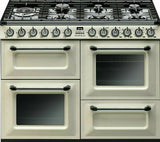 Smeg TR4110P1 Victoria 110Cm Dual Fuel Range Cooker Cream LPG Convertible