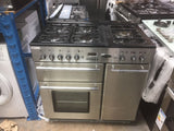 RANGEMASTER TOLEDO 90 FSD DUAL FUEL RANGE COOKER - STAINLESS STEEL