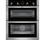 NEFF U17M42N5GB Electric Built-under Double Oven - Stainless Steel