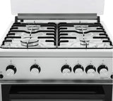 BEKO XTG611S 60cm Double Cavity Oven Grill Gas Cooker Silver