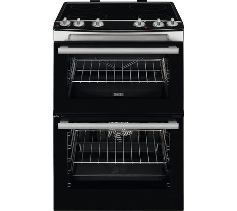 ZANUSSI ZCV66060XE 60 cm Electric Ceramic Cooker - Stainless Steel