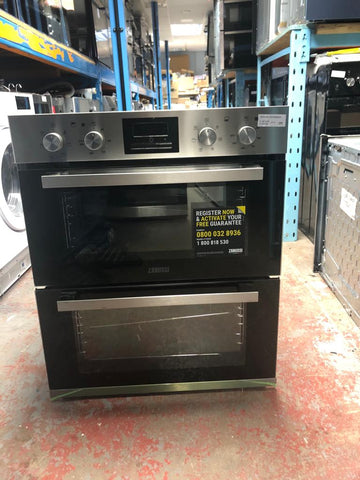 Zanussi double best sale oven zof35802xk