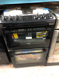 Zanussi ZCG43250BA - 55cm Double Oven Gas Cooker - Black