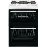 Zanussi ZCG63050WA 60cm Double Gas Cooker with Electric Grill White