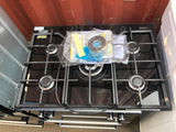 Zanussi ZGGN755K Built In 74cm 5 Burners Gas Hob Black LPG Convertible