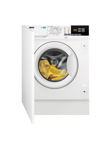 Zanussi Z814W85BI Integrated Washing Machine, 8kg Wash Load, A+++ Energy Rating,