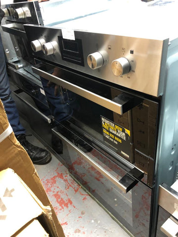 Zanussi zod35660xk sales double oven