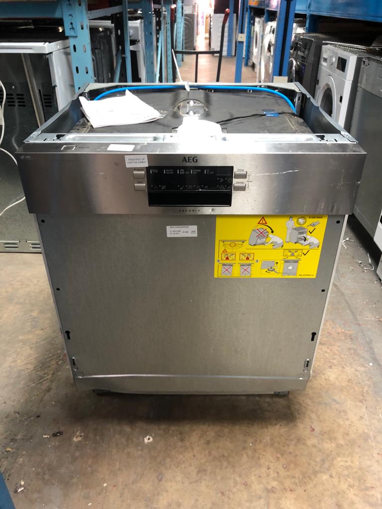 AEG FEB52600ZM 60cm Semi Integrated Dishwasher Safeer Appliances Ltd