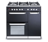 KENWOOD CK503 Dual Fuel Range Cooker 90 cm Black LPG Convertible