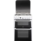 INDESIT ID60G2W Gas Cooker - White 60 cm LPG Convertible