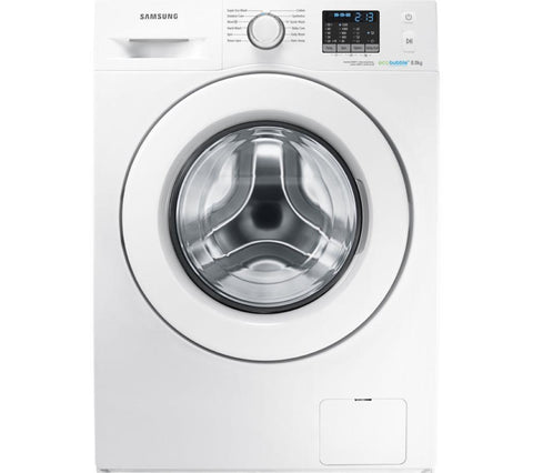SAMSUNG WF80F5E0W2W Washing Machine - White Freestanding, Front Load Standard