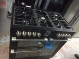 Stoves Sterling 900DFT 90cm Dual Fuel Range Cooker in Black - 444440464