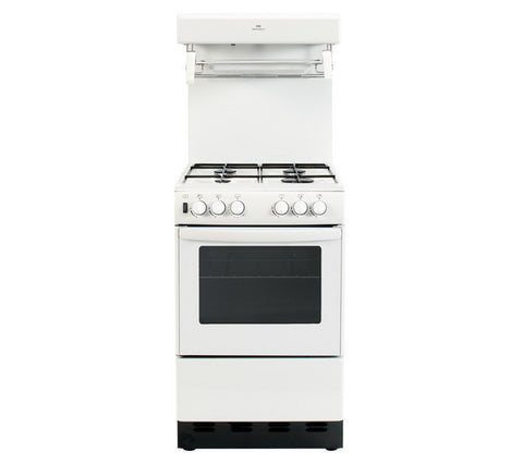 NEW WORLD NW55THLG 55cm Eye Level Freestanding White Gas Cooker