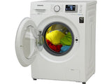 SAMSUNG ecobubble™ WF80F5E5U4W Washing Machine White 8kg 1400rpm