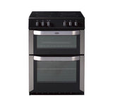 Belling FSE60DO 60cm Freestanding Double Oven Electric Cooker - Stainless Steel