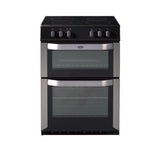 Belling FSE60DO 60cm Freestanding Double Oven Electric Cooker - Stainless Steel